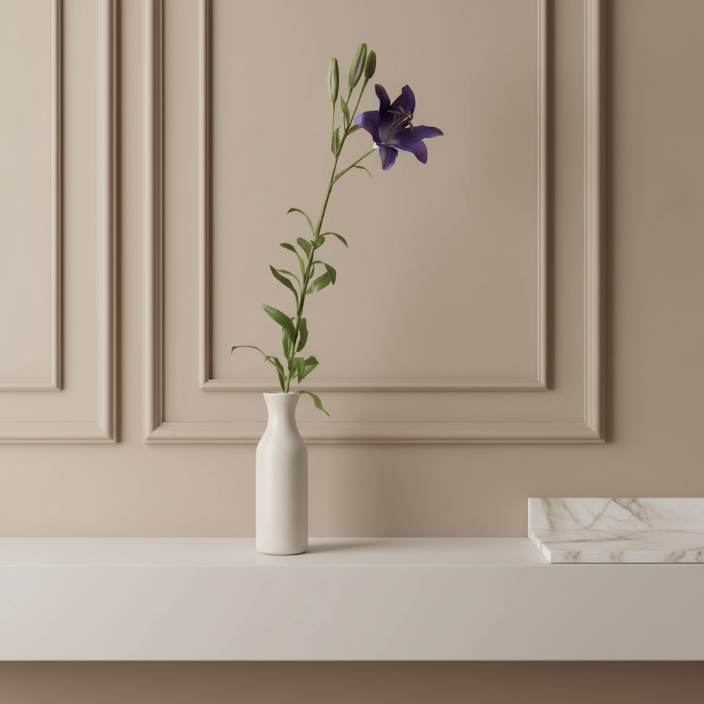 Lily Rubrum Elsa stem