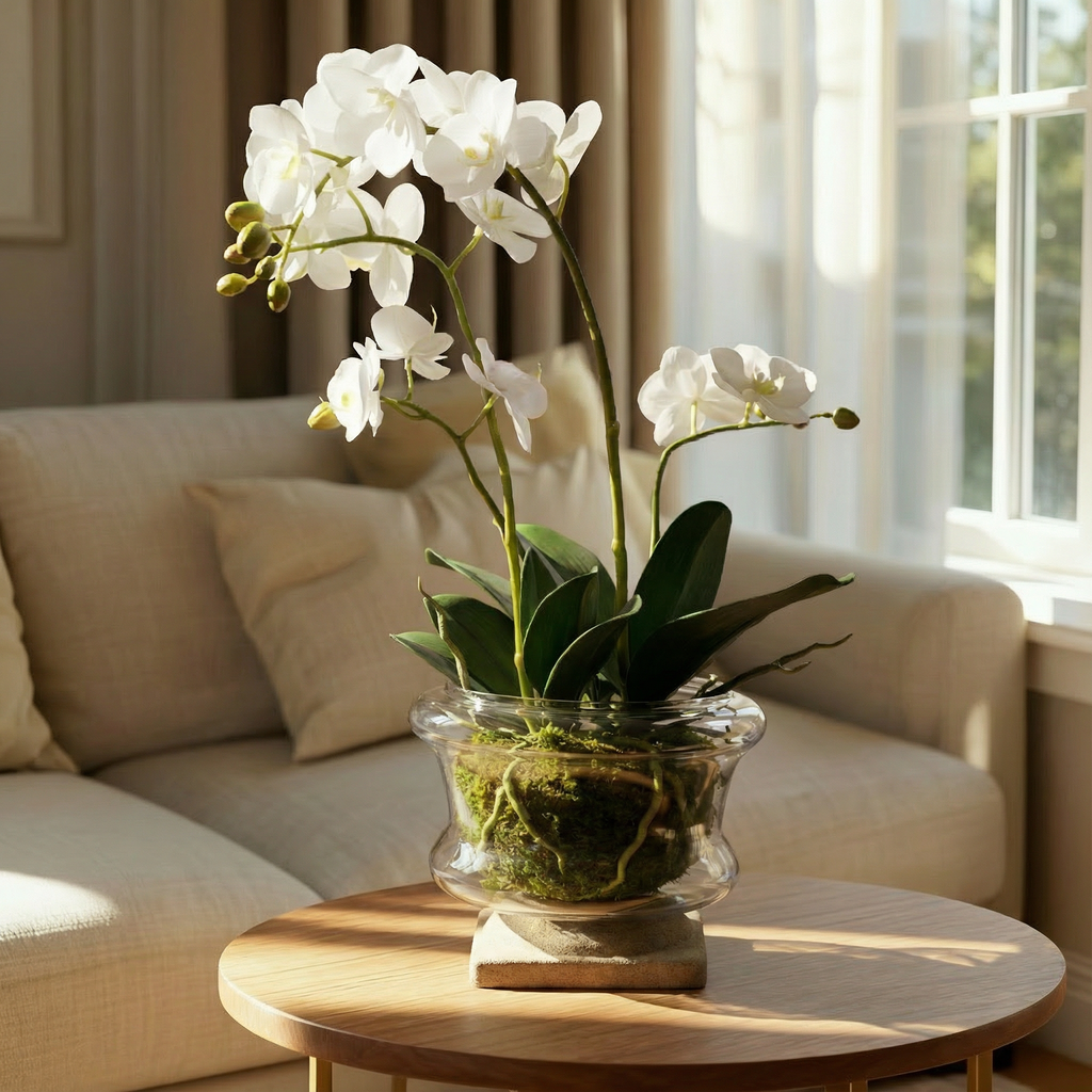 Small Artificial Orchid Arrangement