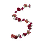 Garland of Dahlias and Daisies