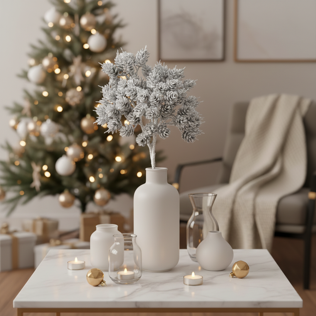 Glittery Pine Branch Izia Christmas