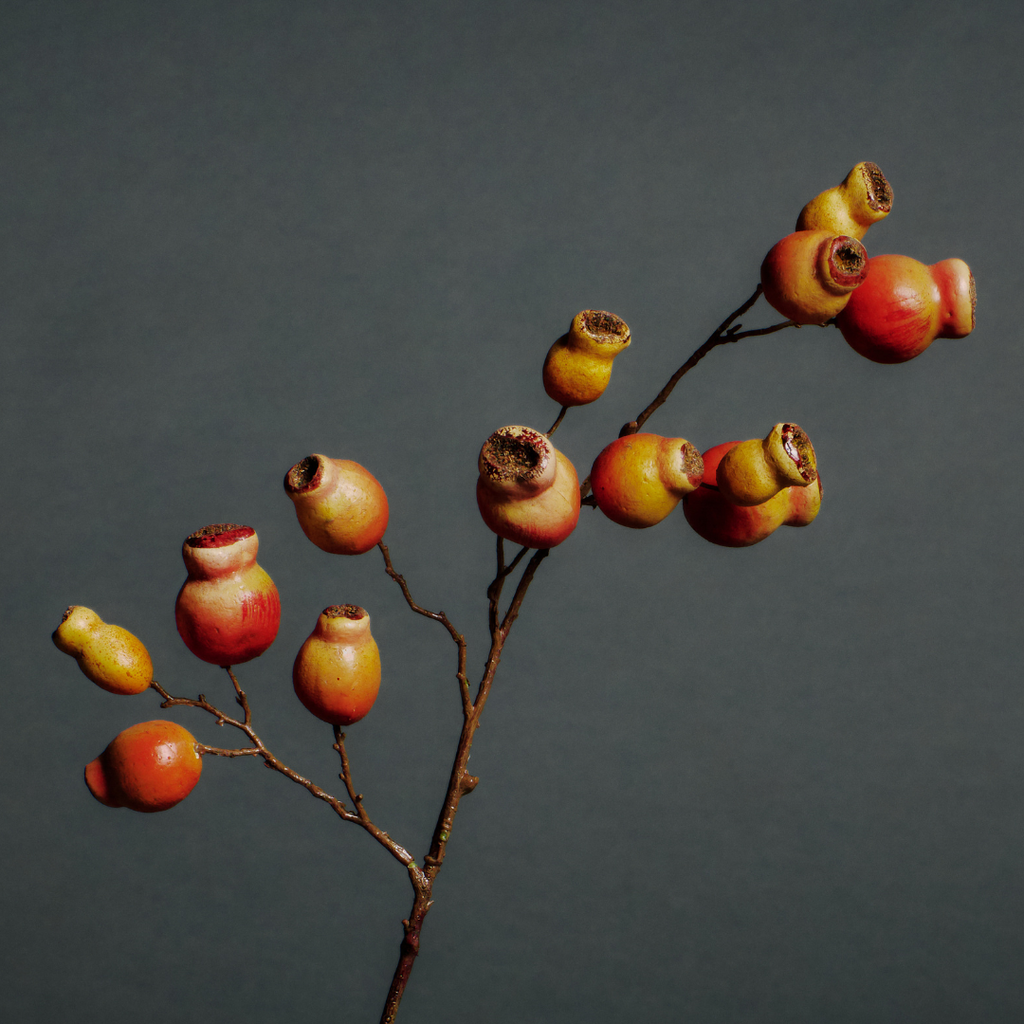 Rosehip branch