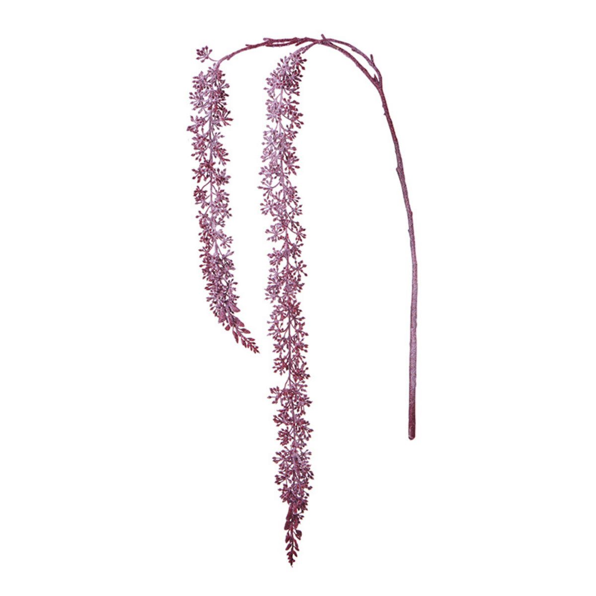 Frosted Christmas Drooping Berry Branch