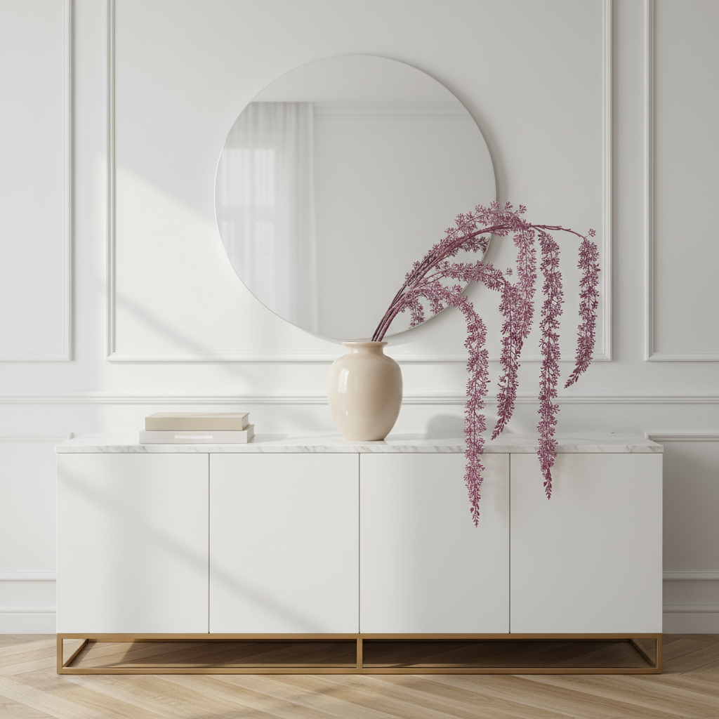 Frosted Christmas Drooping Berry Branch