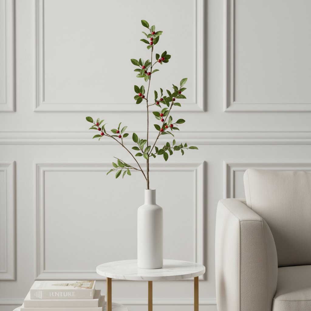 Berry Branch with Leaves