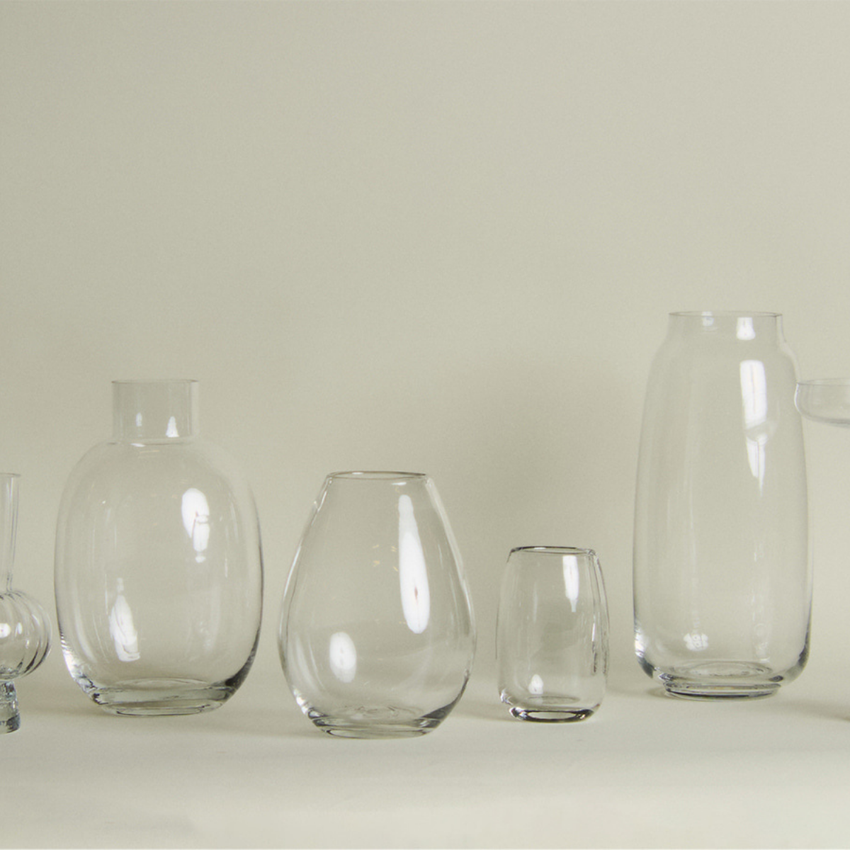 Medium-Sized Clear Vase