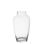 Flared transparent vase