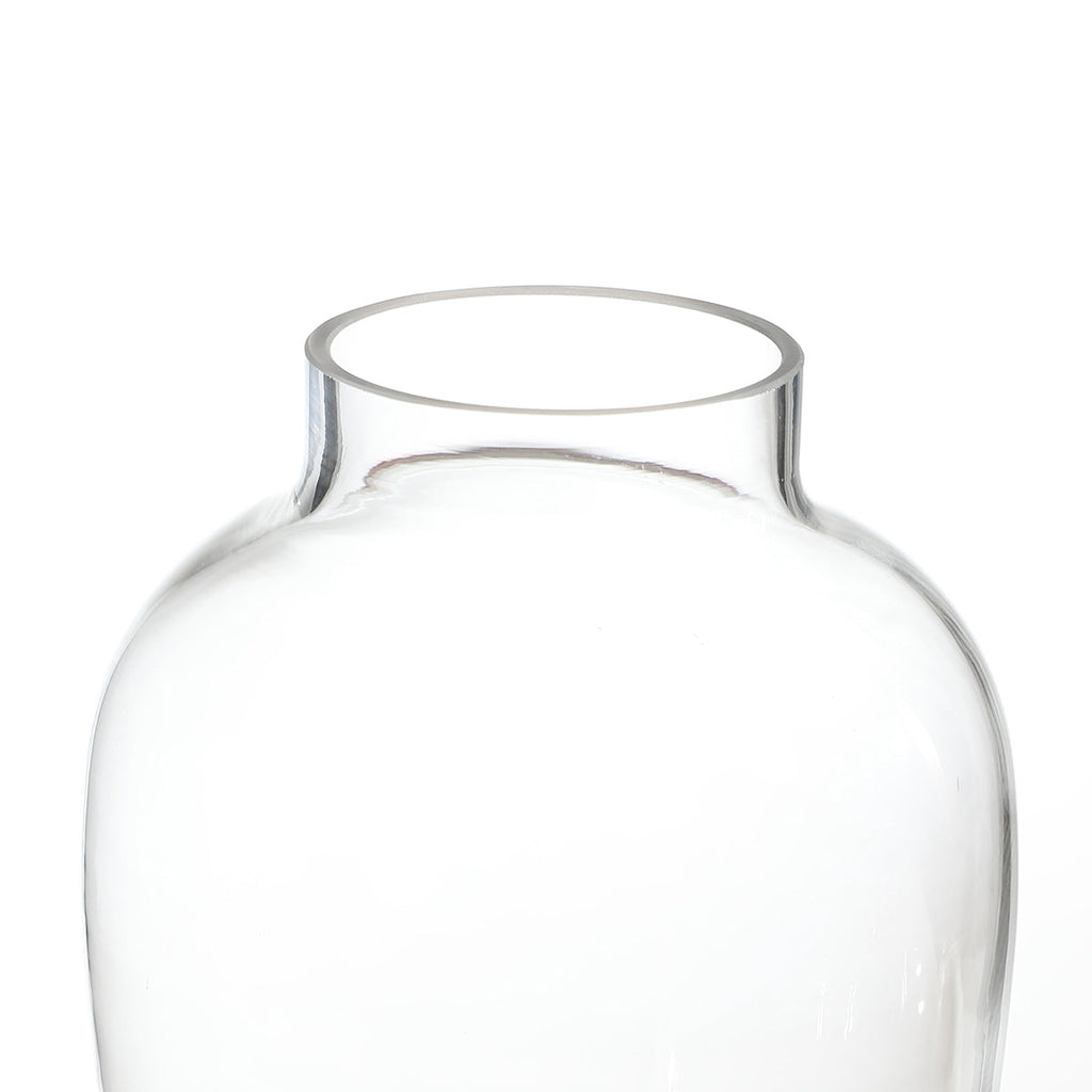 Flared transparent vase