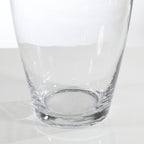 Flared transparent vase