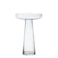 Transparent vase/saucer
