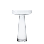Transparent vase/saucer