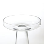 Transparent vase/saucer
