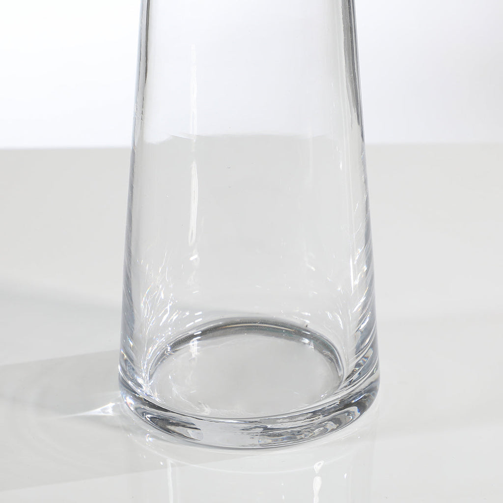 Transparent vase/saucer