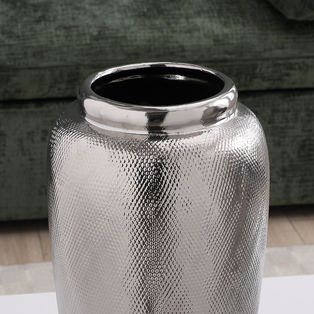 Large Silver Vase