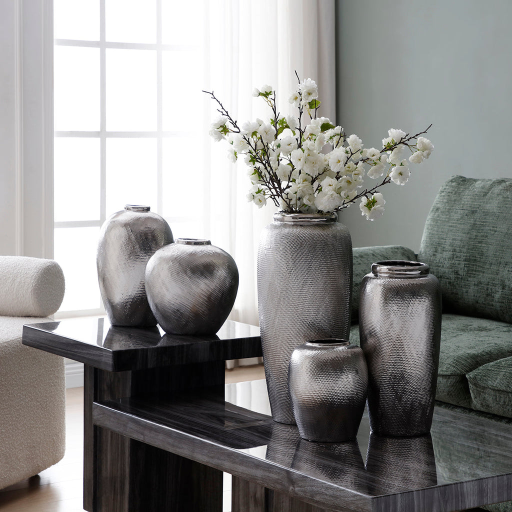 Extra Large Silver Vase