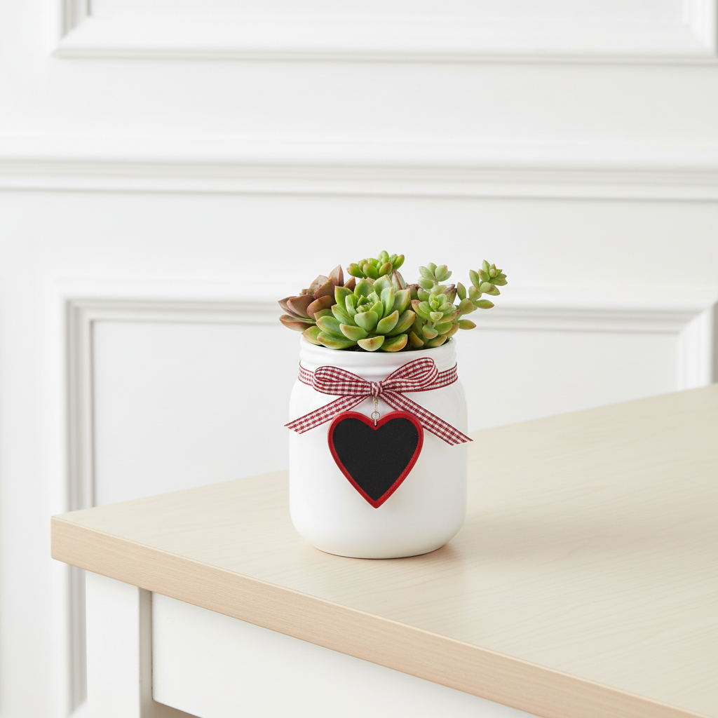 Heart-Shaped Plant Pot