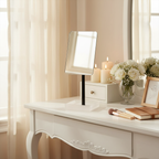 Standing Mirror with Jewelry Dish