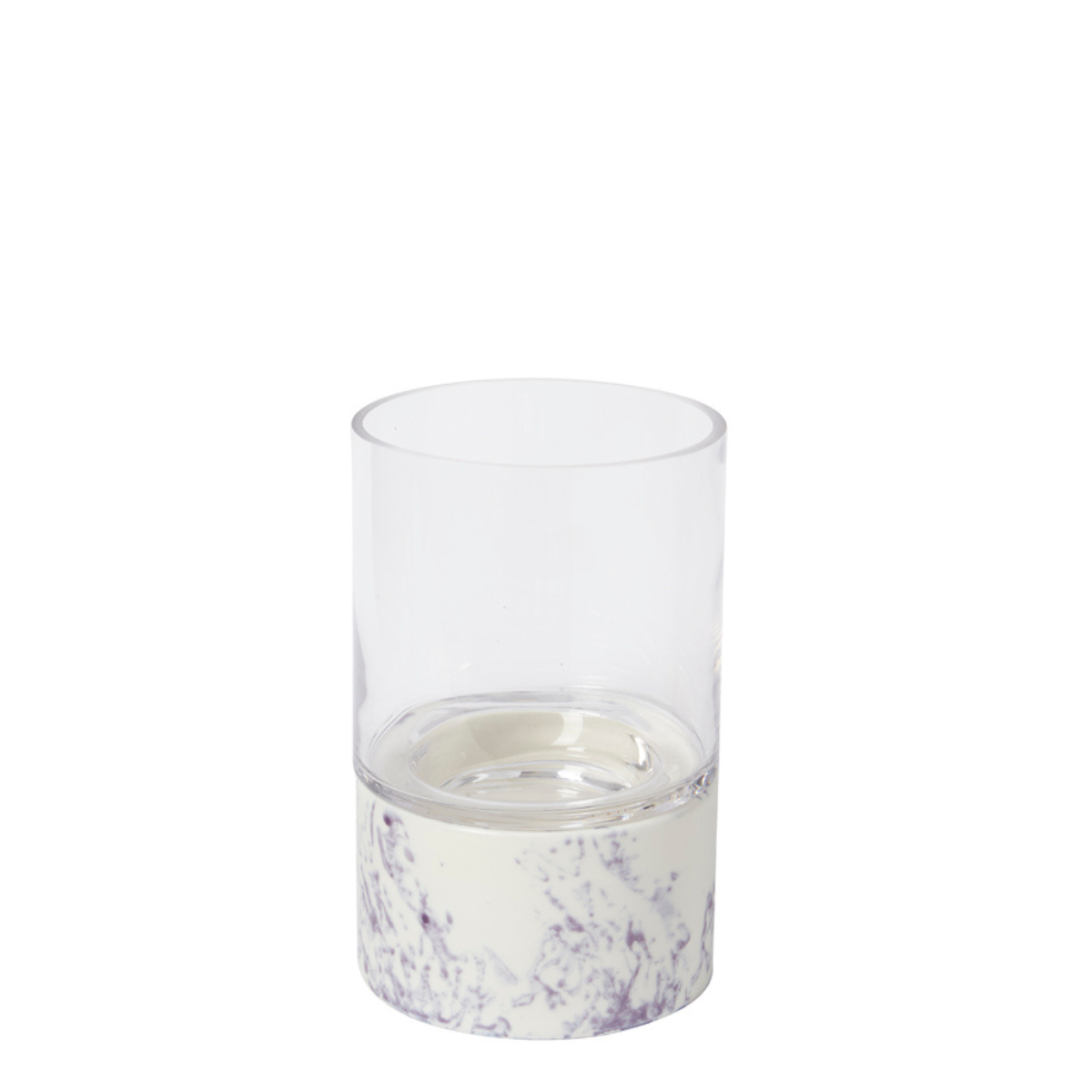 Large Marble Effect Candle Holder