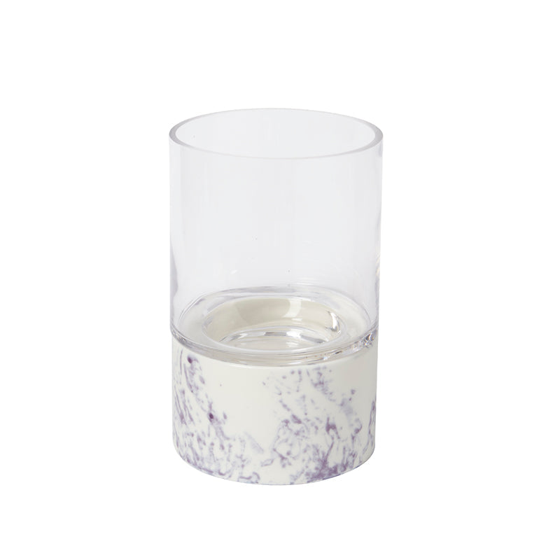 Large Marble Effect Candle Holder