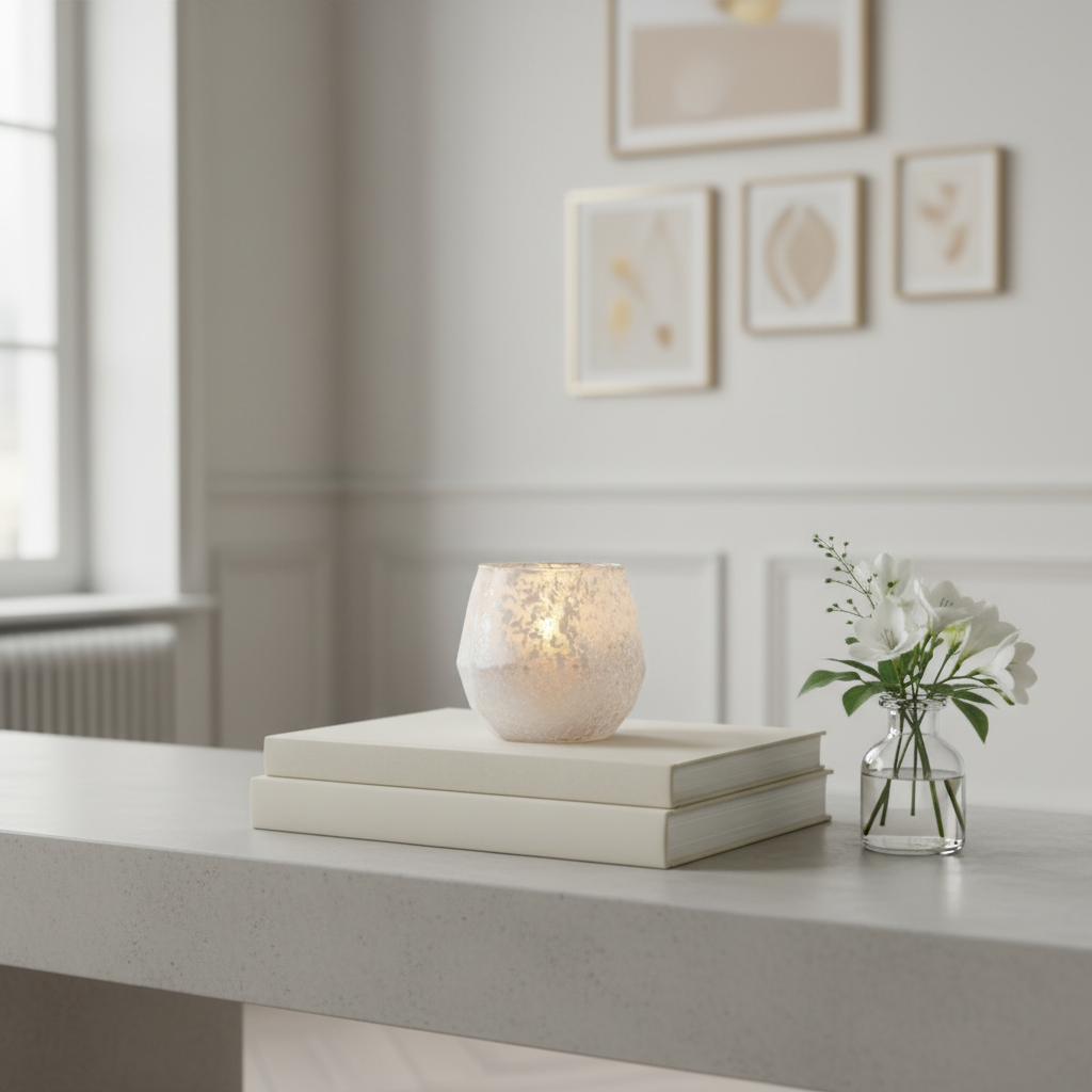 Snowy Small Size Tealight Holder