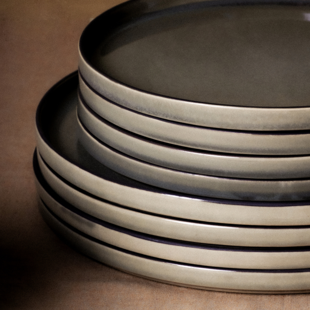 Greeny 4-plate dessert service