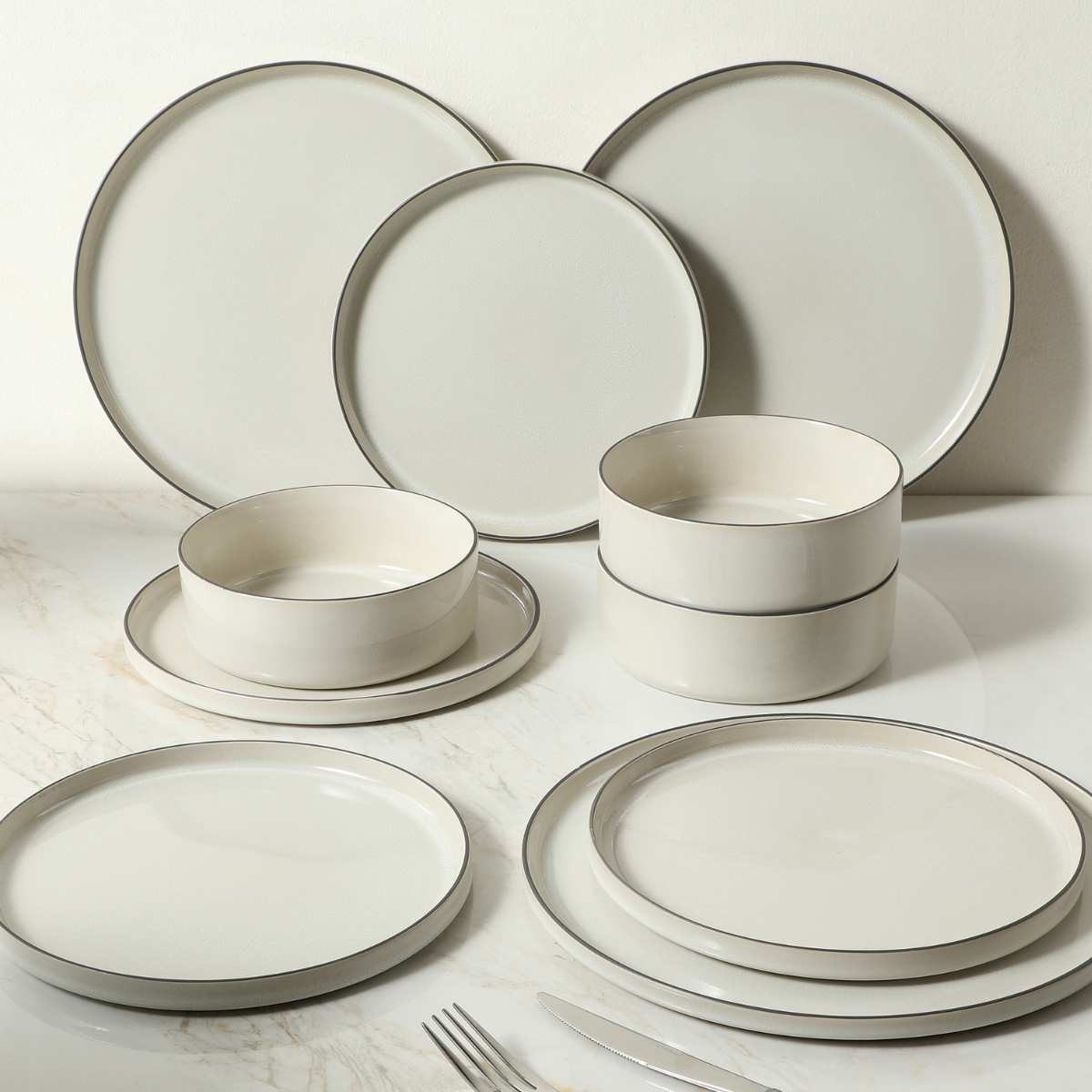 Creamy 4-bowl set