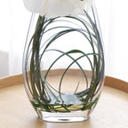 Artificial Orchid Arrangement with Vase and Beargrass 46cm