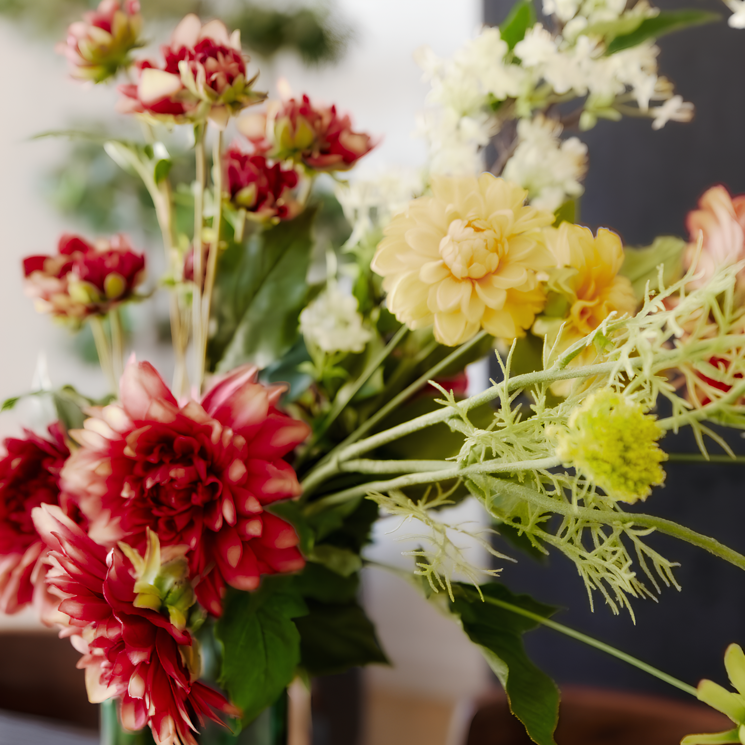 Dahlia stem with bud