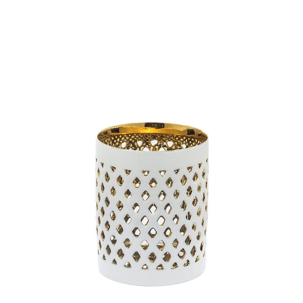 Large Diamond Pattern Tealight Holder