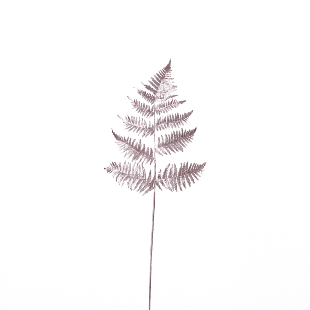 Metallic fern foliage