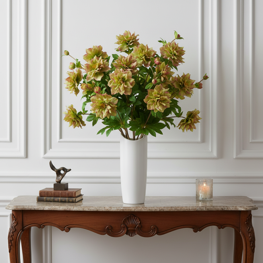 Helleborus Niger stem with bud