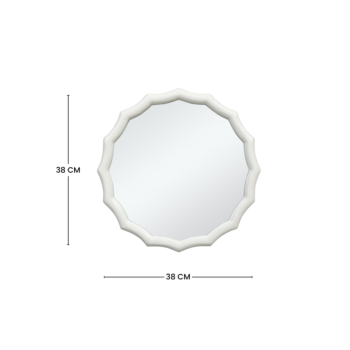 Ondine round mirror 38cm