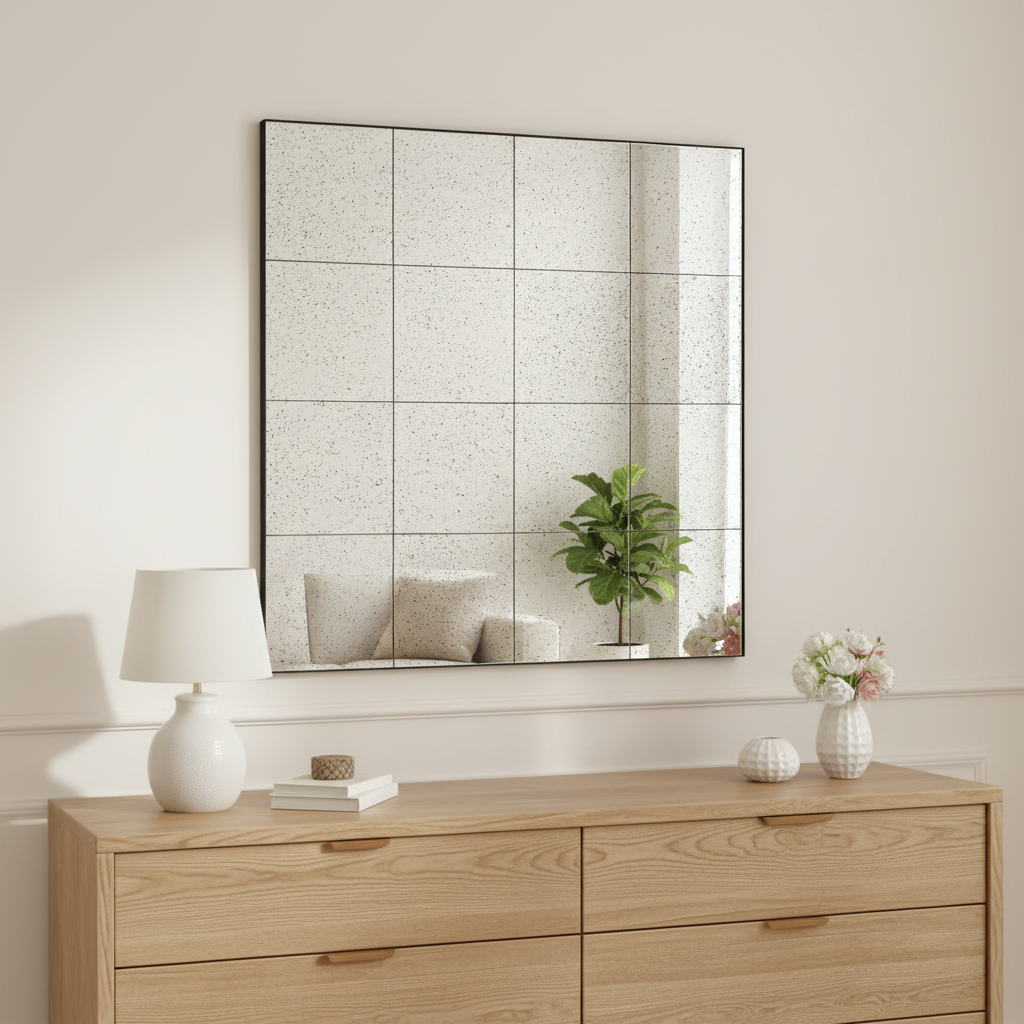 Square mirror 120x120 cm