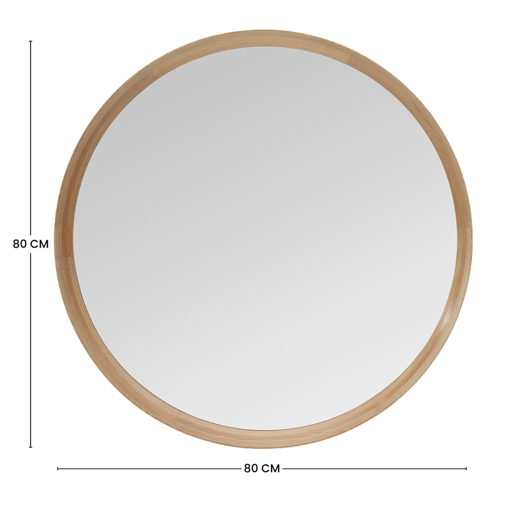 Lio round mirror 80 cm