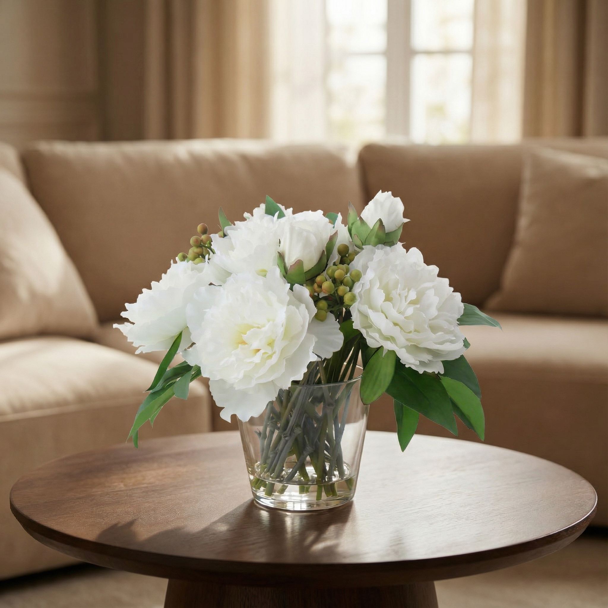 Composition of Peonies and Berries