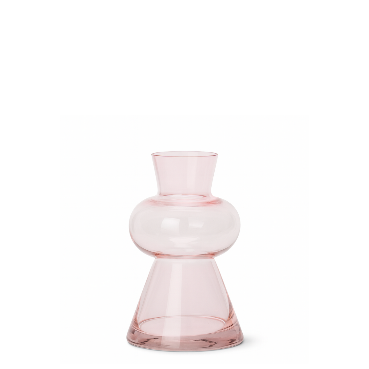 Bubble glass vase, 23 cm