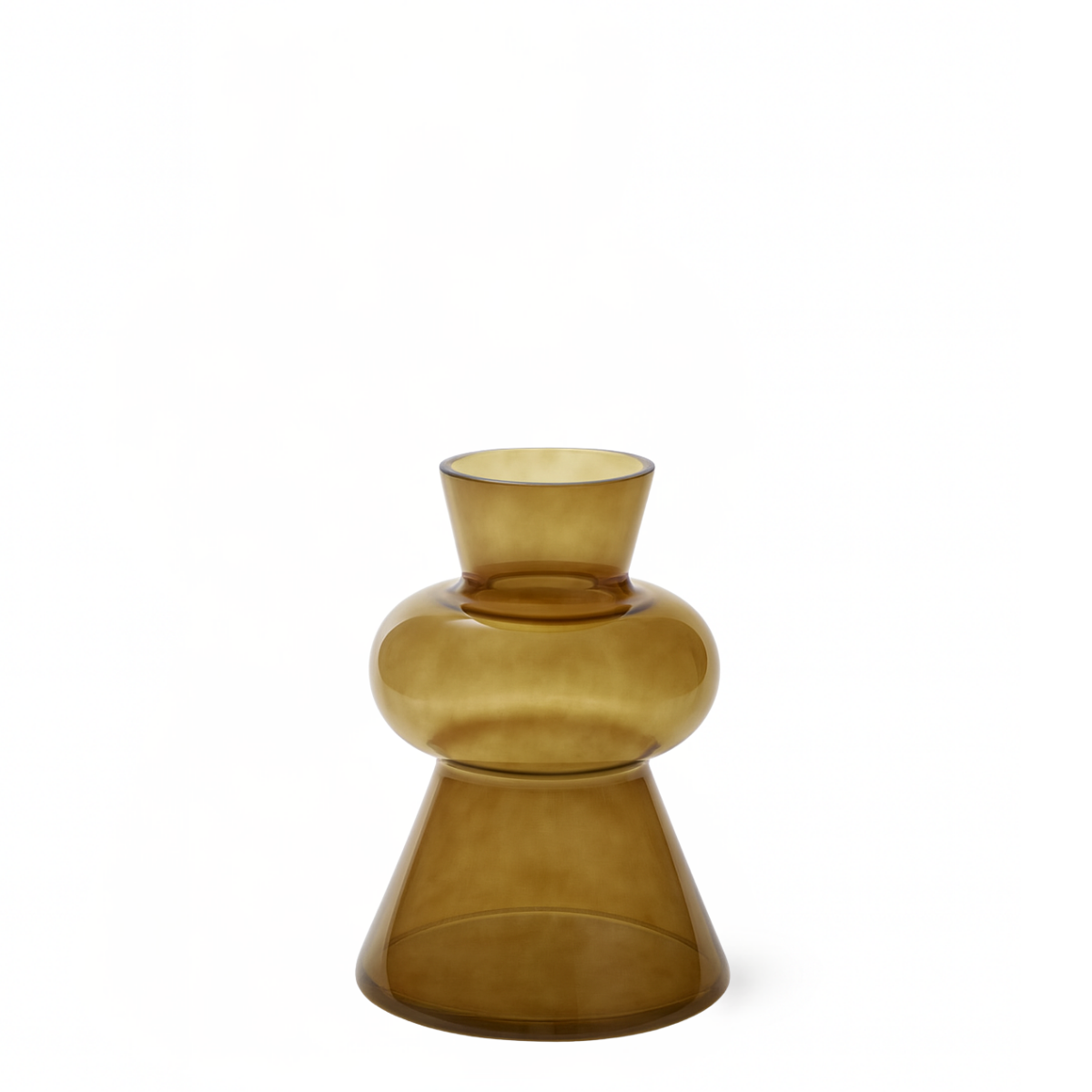 Bubble glass vase, 23 cm