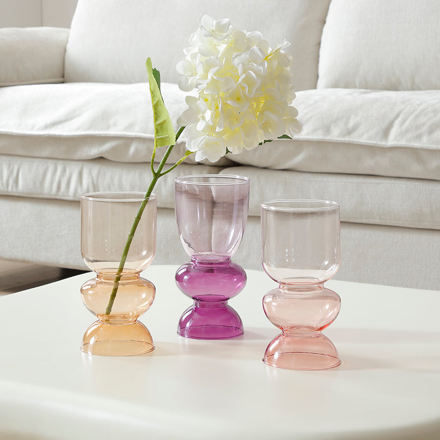 Sunrise glass vase, 22 cm