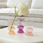 Sunrise glass vase, 20 cm