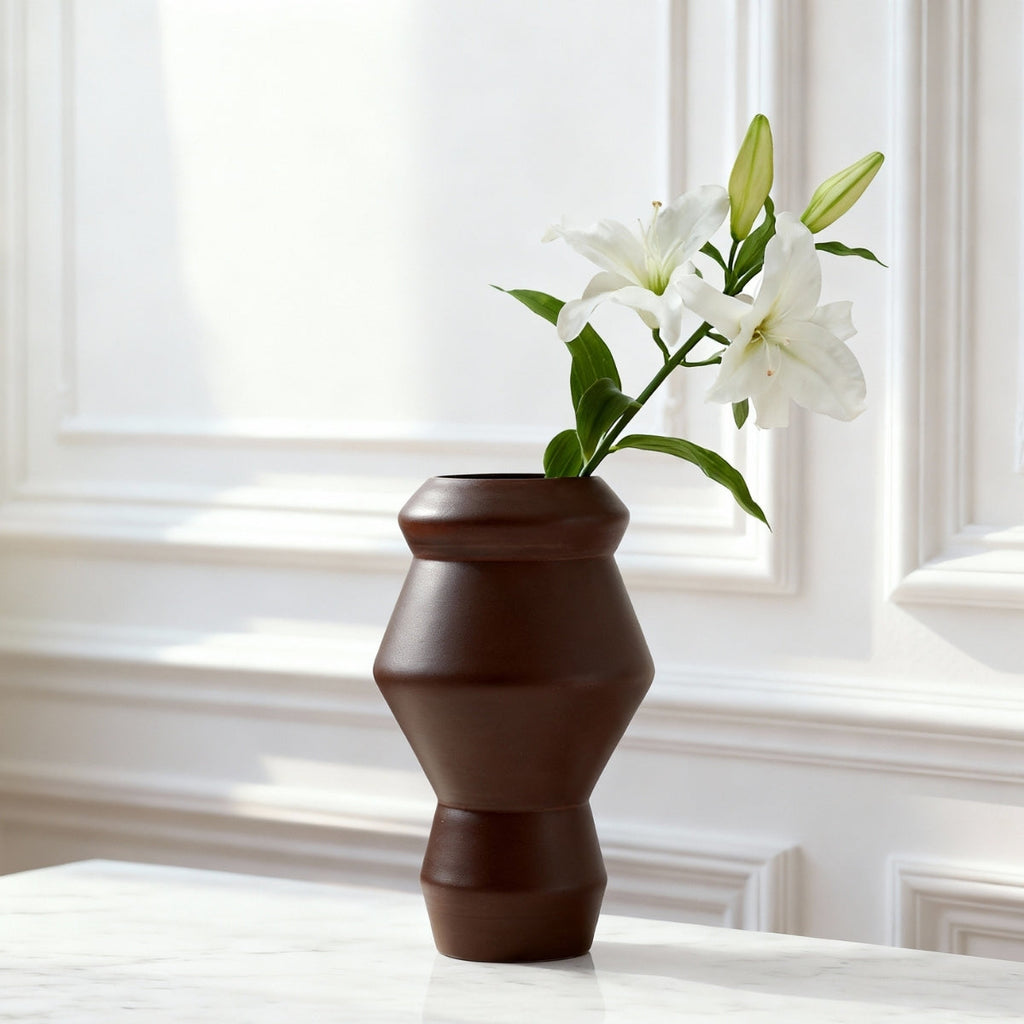 Totem glass vase, 30 cm