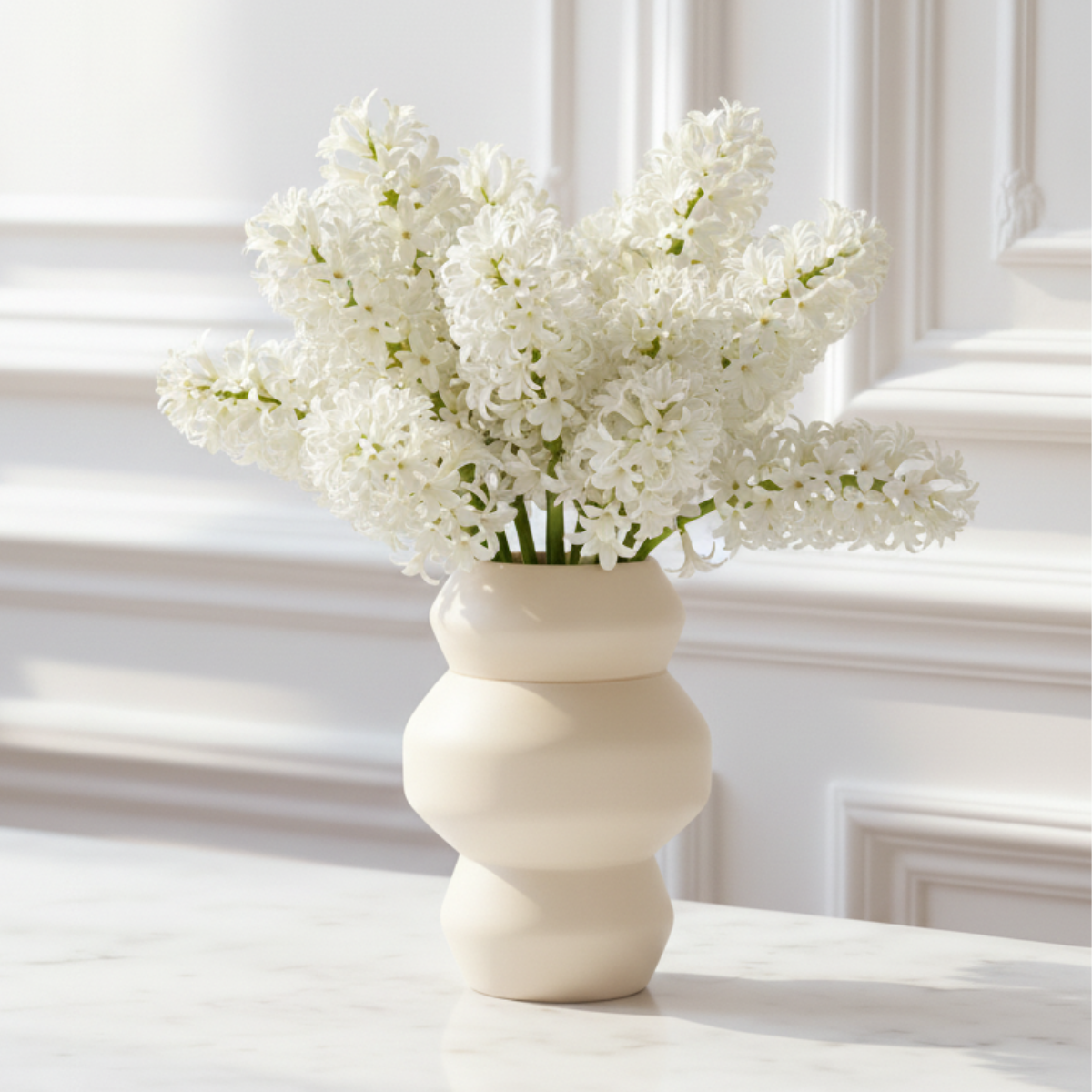 Totem glass vase, 25 cm