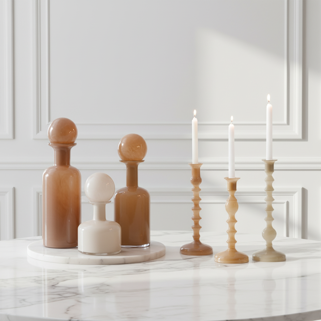 Nude glass vase, 34 cm