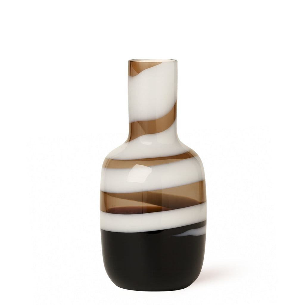 Spiral glass vase, 40 cm