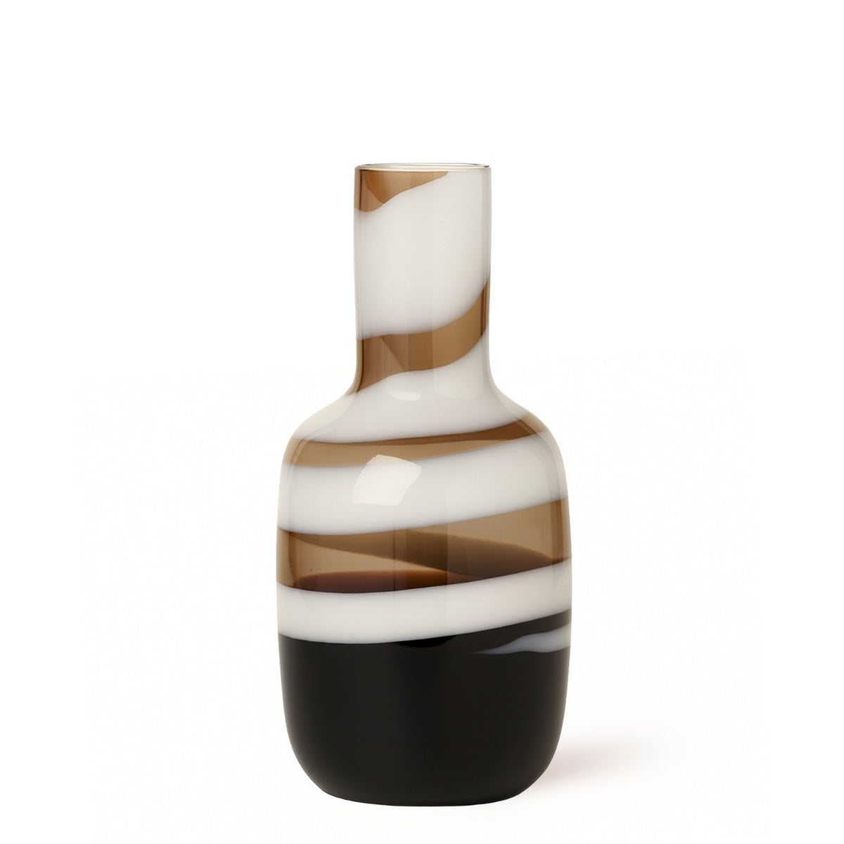 Spiral glass vase, 40 cm