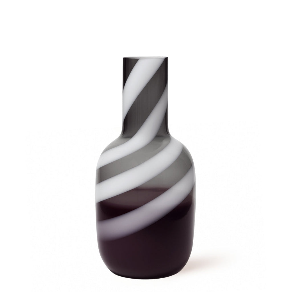 Spiral glass vase, 40 cm