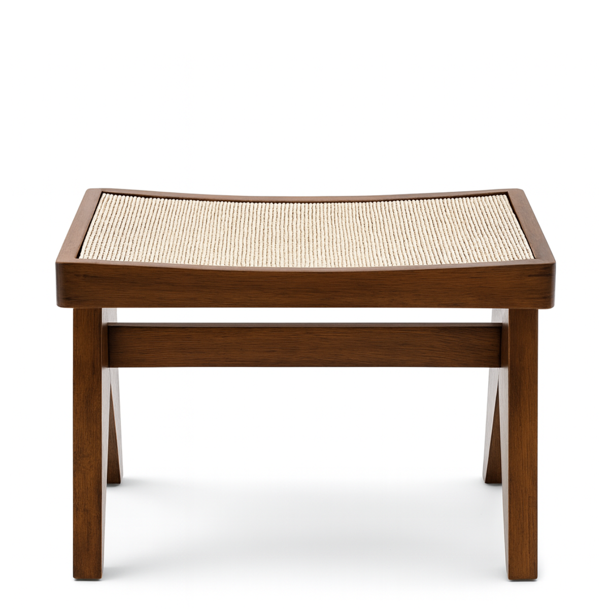 Tao oak and rattan stool