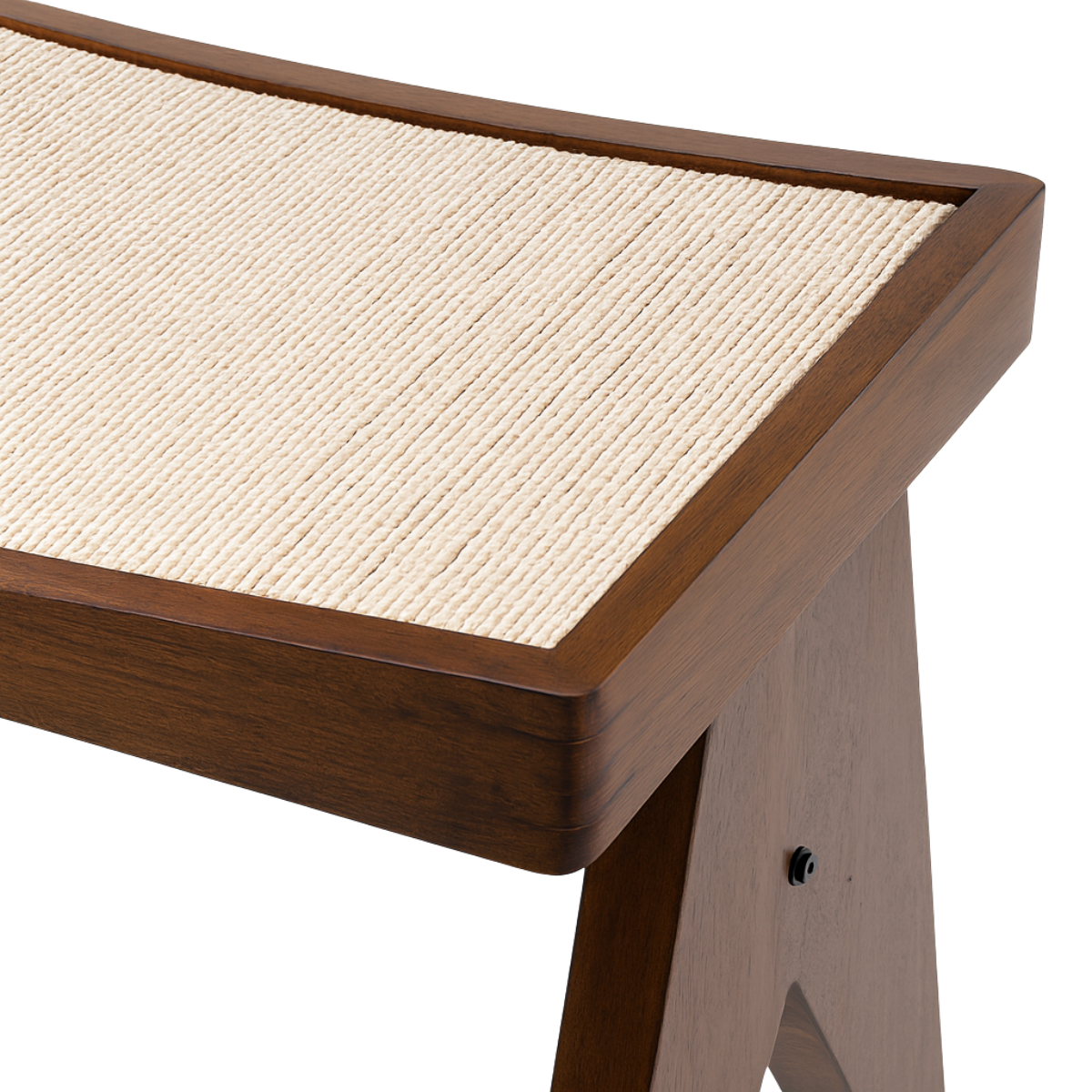 Tao oak and rattan stool