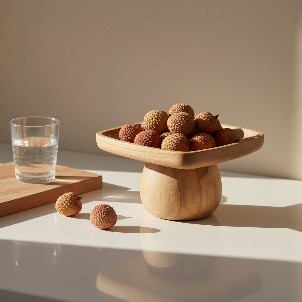 Yoko decorative tray on a stand