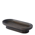 Ebon oval decorative tray
