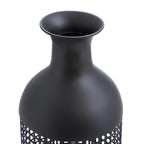 Maze black metal vase, 61cm