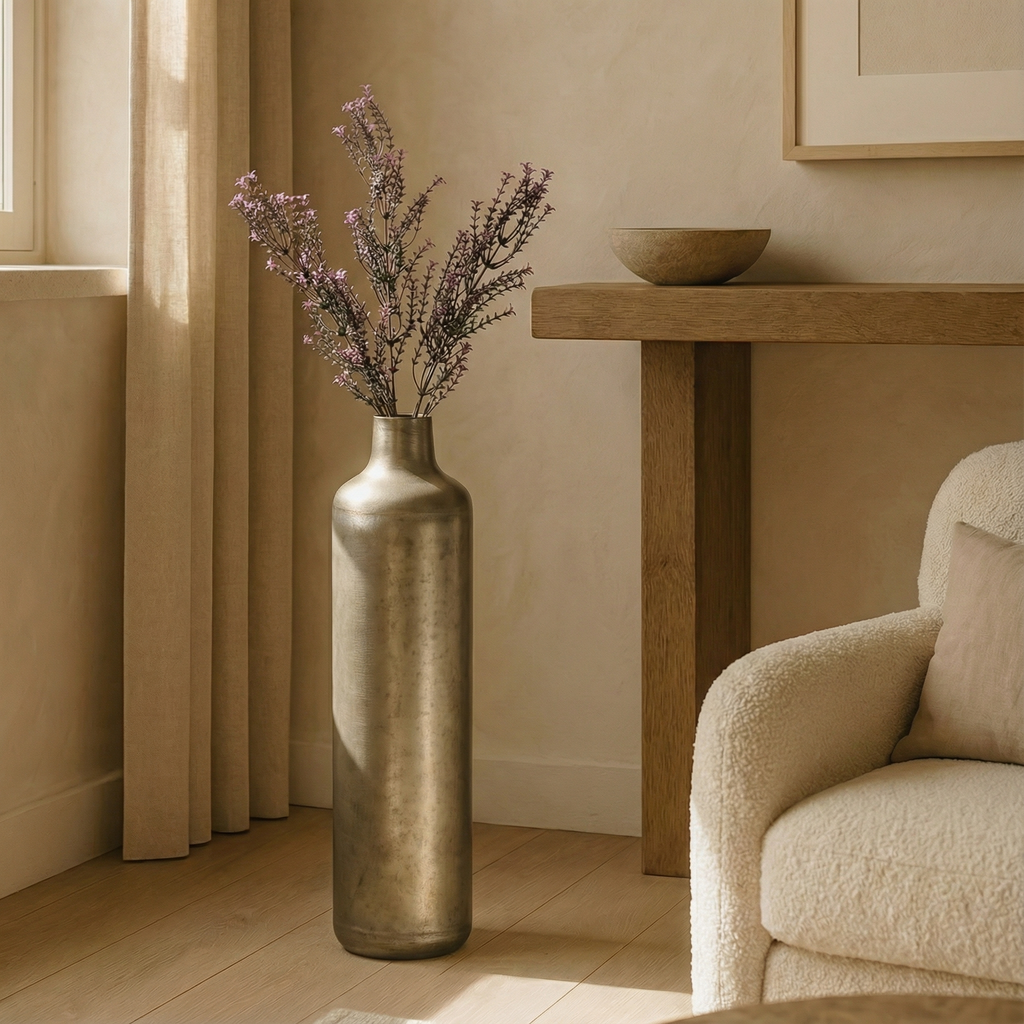 Eris metal vase, 63cm